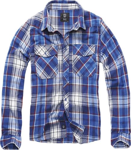 Brandit Checkshirt Košile modrá/cervená/bílá