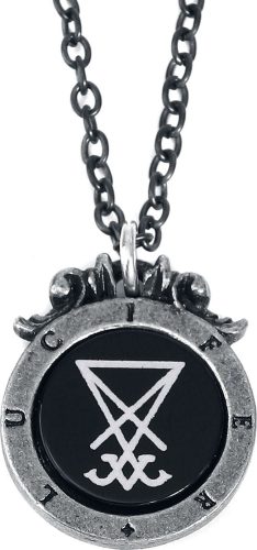 Alchemy Gothic Seal of Lucifer Náhrdelník - řetízek cerná/stríbrná