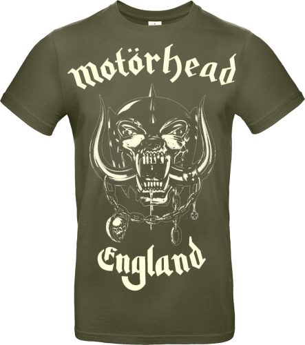 Motörhead England Tričko khaki