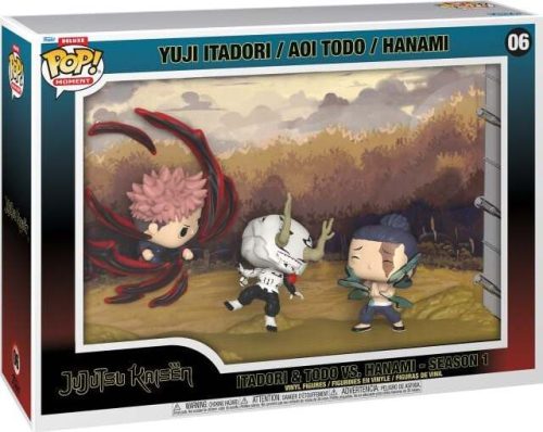 Jujutsu Kaisen Vinylová figurka č.06 Yuji Itadori and AOI Todo and Hanami (Pop! Moments Deluxe) Sberatelská postava vícebarevný