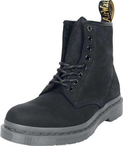 Dr. Martens 1460 - Black Milled Nubuck Wp boty černá