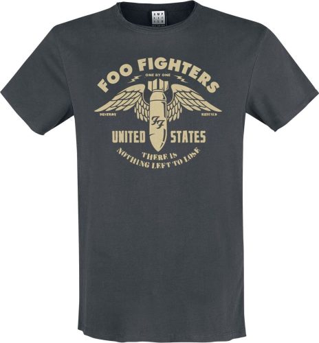 Foo Fighters Amplified Collection - One By One Tričko charcoal