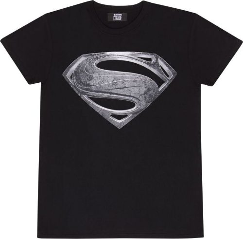 Superman Justice League - Black Logo Tričko černá