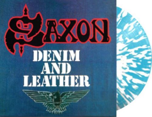 Saxon Denim And Leather LP potřísněné