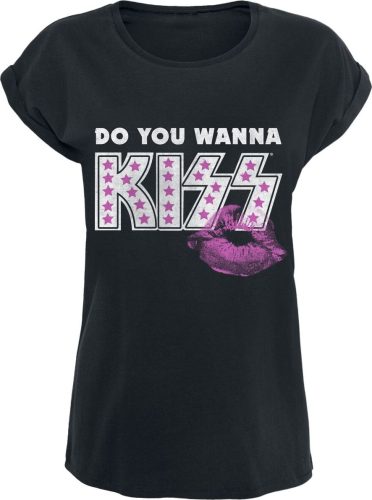 Kiss Do You Wanna Dámské tričko černá