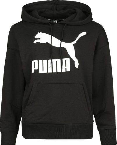 Puma Mikina Classics Logo Dámská mikina s kapucí černá