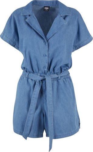 Urban Classics Ladies Light Denim Resort Jumpsuit Kombinéza modrá