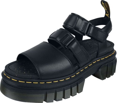 Dr. Martens Ricki 3-Strap - Black Nappa Lux sandály černá