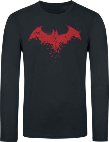 Batman Logo Tričko s dlouhým rukávem černá