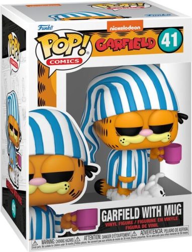 Garfield Vinylová figurka č.41 Garfield with Mug Sberatelská postava vícebarevný