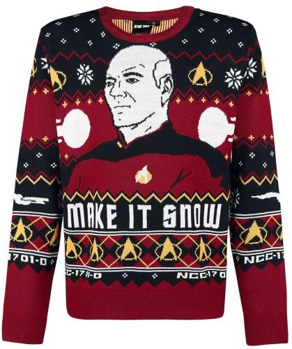 Star Trek Make It Snow Pletený svetr vícebarevný