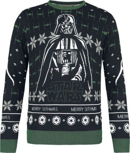 Star Wars Darth Vader - Merry Sithmas Pletený svetr vícebarevný