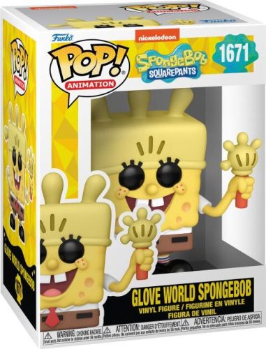 SpongeBob SquarePants Vinylová figurka č.1671 Glove World Spongebob Sberatelská postava vícebarevný