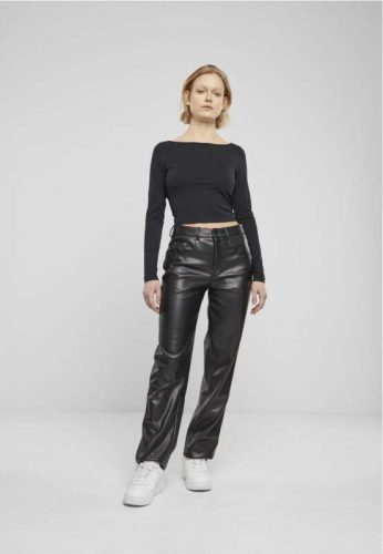 Urban Classics Ladies Wide Leg Trousers Dámské kalhoty černá