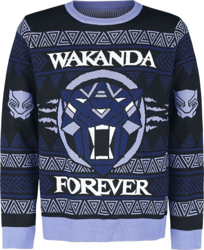 Black Panther Wakanda Forever Pletený svetr vícebarevný