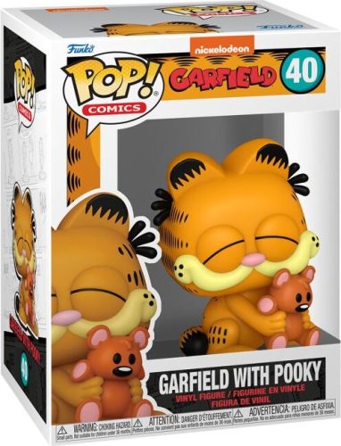 Garfield Vinylová figurka č.40 Garfield with Pooky Sberatelská postava vícebarevný