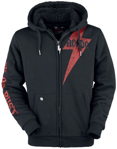 AC/DC EMP Signature Collection Mikina s kapucí na zip černá