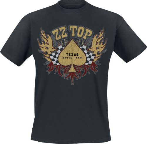 ZZ Top Race Flag Tričko černá