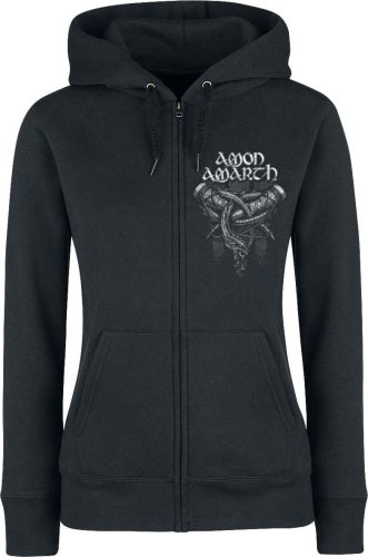 Amon Amarth Carved Skull Dámská mikina s kapucí na zip černá