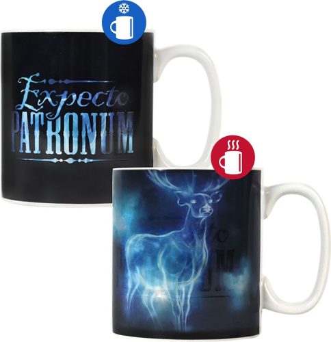 Harry Potter Expecto Patronum - Tasse mit Thermoeffekt Hrnek černá