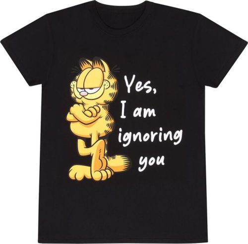 Garfield Ignoring You Tričko černá