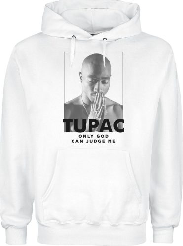 Tupac Shakur Prayer Mikina s kapucí bílá