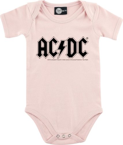 AC/DC Metal-Kids - Logo body světle růžová