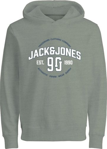 Jack & Jones Junior Tepláková mikina JJMinds JNR detská mikina s kapucí zelená