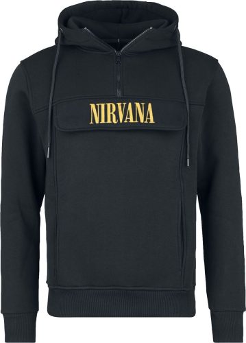 Nirvana Logo Mikina s kapucí černá