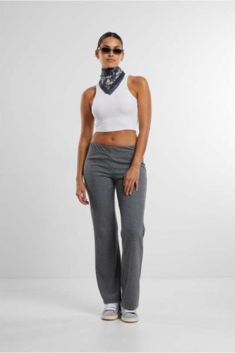 Urban Classics Ladies Rib Pants Dámské kalhoty prošedivelá