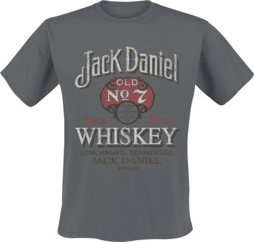 Jack Daniel's Tričko Vintage Distress Tričko šedá