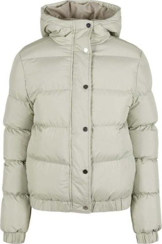 Urban Classics Ladies Hooded Puffer Jacket Dámská zimní bunda máta