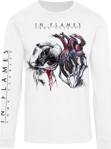 In Flames Come Clarity Lyrcis Tričko s dlouhým rukávem bílá