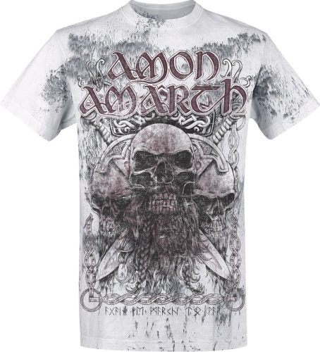 Amon Amarth Beardskulls Tričko světle šedá