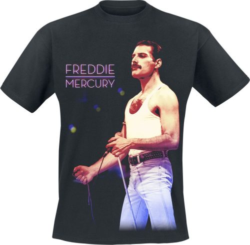 Queen Freddie Mercury - Mic Photo Tričko černá