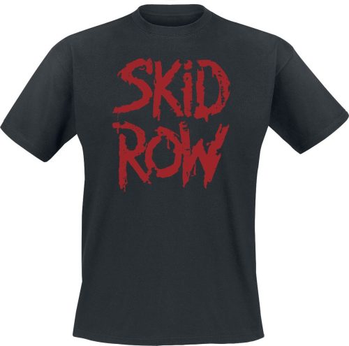 Skid Row Stacked Logo Tričko černá