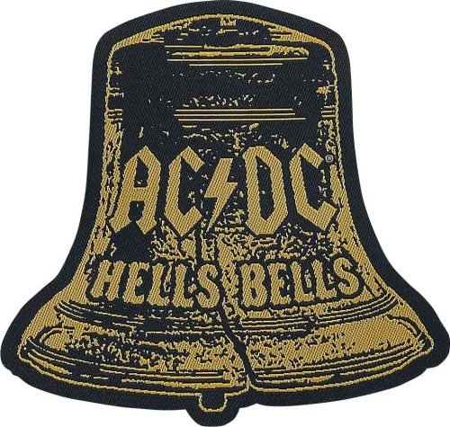 AC/DC Hells Bells Cut-Out nášivka žlutá/cerná