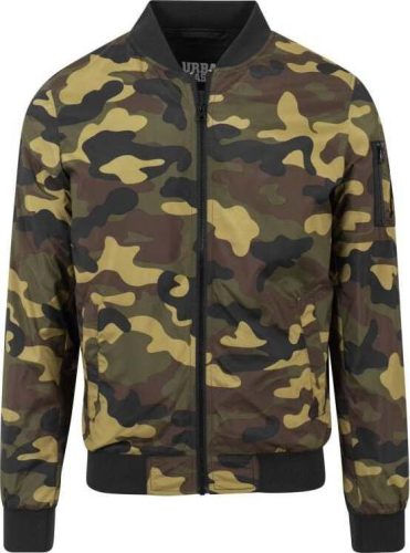 Urban Classics Light Camo Bomber Jacket Bunda lesní maskáčová