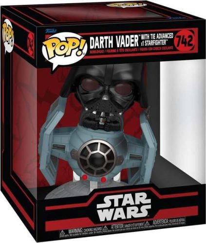 Star Wars Vinylová figurka č.742 Darth Vader with the Advanced x1 Starfighter (Pop! Rides Deluxe) Sberatelská postava vícebarevný