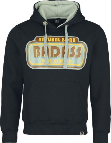 King Kerosin Badass Hoodie Mikina s kapucí černá