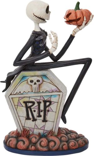 The Nightmare Before Christmas Jack auf einem Grabstein sitzend Socha standard