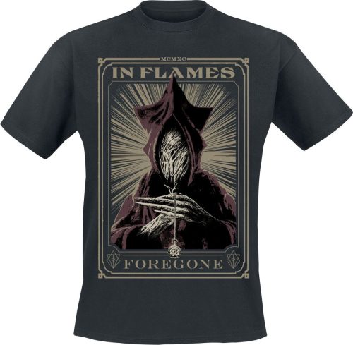 In Flames Foregone Tarot Tričko černá