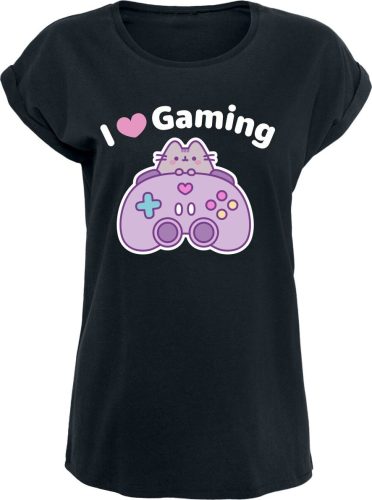 Pusheen I Love Gaming Dámské tričko černá