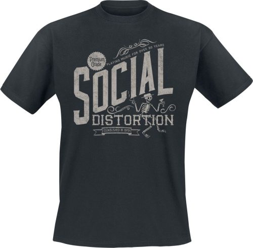 Social Distortion Premium Grade Tričko černá