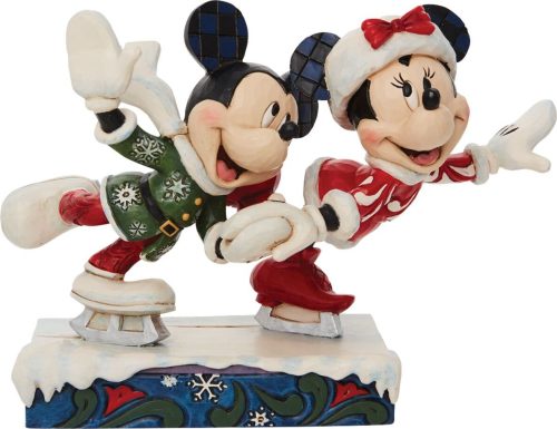 Mickey & Minnie Mouse Micky und Minnie beim Schlittschuhlaufen Socha standard