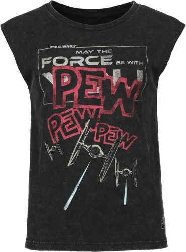 Star Wars PEW PEW PEW Dámský tank top černá