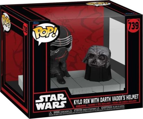 Star Wars Vinylová figurka č.739 Kylo Ren with Darth Vader´s Helmet (Pop! Deluxe) Sberatelská postava vícebarevný