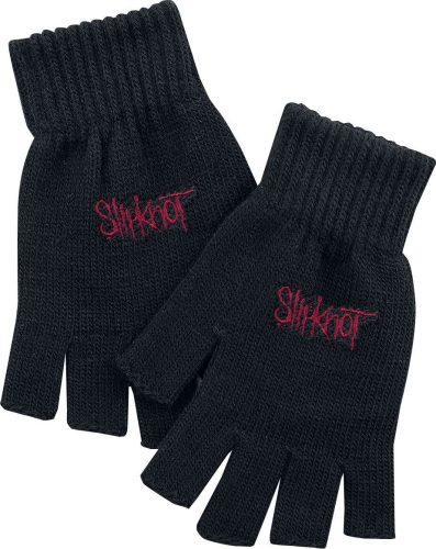 Slipknot Logo rukavice bez prstů černá