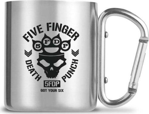 Five Finger Death Punch Tasse mit Karabinerhaken Hrnek stríbrná