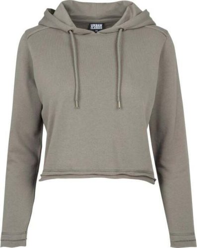 Urban Classics Ladies Cropped Terry Hoody Dámská mikina s kapucí olivová